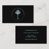 Carte de visite du logo Blue Palm Tree (Devant / Derrière)