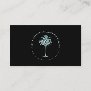 Carte de visite du logo Blue Palm Tree