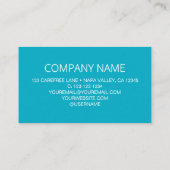 Carte de visite du logo Cercle de code QR (Dos)