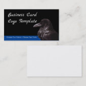 Carte de visite du logo Crow ou Raven (Devant / Derrière)