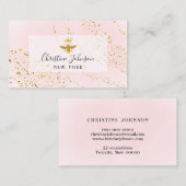 ・ carte de visite du logo d'abeille dorée (Devant / Derrière)