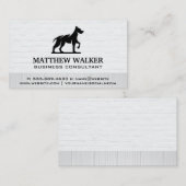 Carte de visite du logo de chien (Devant / Derrière)