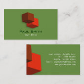 carte de visite du logo de cube 3D (Devant / Derrière)