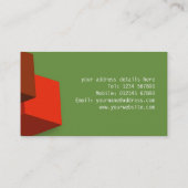 carte de visite du logo de cube 3D (Dos)