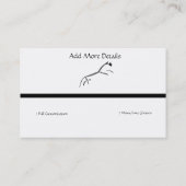 Carte de visite du logo de Geoglyphs Gold Horse (Dos)