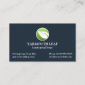 Carte de visite du logo de la feuille d'entretien (Devant)
