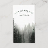 Carte de visite du logo de la forêt de pins d'aqua (Devant)