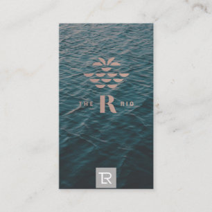 Carte de visite du logo de la marine