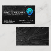 Carte de visite du logo de la technologie d'ampoul (Devant / Derrière)