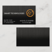 Carte de visite du logo de la technologie moderne (Devant / Derrière)