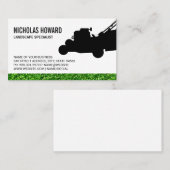 Carte de visite du logo de la tondeuse de pelouse (Devant / Derrière)