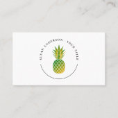 Carte de visite du logo de l'ananas (Devant)