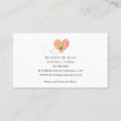 Carte de visite du logo de l'apiculteur de l'abeil (Dos)