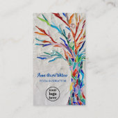 Carte de visite du logo de l'arbre de vie de l'ins (Devant)