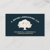 Carte de visite du logo de l'arbre d'entretien pay (Devant)