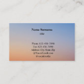 Carte de visite du logo de l'opération circulaire (Dos)