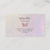 carte de visite du logo de papillon fausse parties (Dos)