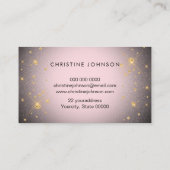 carte de visite du logo de papillon parties scinti (Dos)