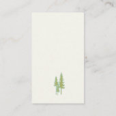 Carte de visite du logo des arbres verts (Dos)