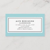 Carte de visite du logo des ciseaux de cercle de b (Dos)