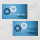 Carte de visite du logo des engrenages (Devant / Derrière)