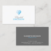Carte de visite du logo Diamond bleu (Devant / Derrière)