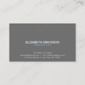 Carte de visite du logo Diamond bleu (Dos)