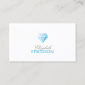 Carte de visite du logo Diamond bleu (Devant)