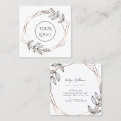 carte de visite du logo du cadre géométrique du fe (Devant / Derrière)