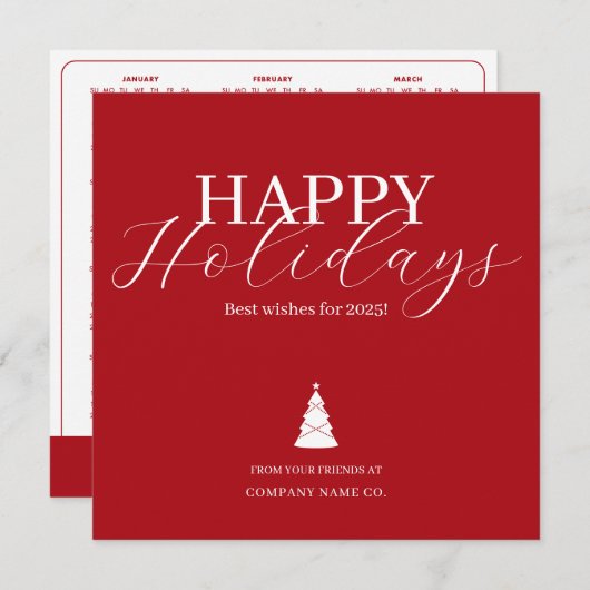 carte de visite du logo du calendrier 2025 (Devant / Derrière)