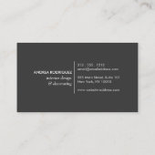 Carte de visite du logo du cercle des Feuilles tro (Dos)