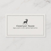 Carte de visite du logo du cerf (Devant)