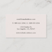 Carte de visite du logo du champignon (Dos)