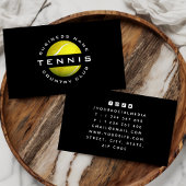Carte de visite du logo du club de tennis moderne
