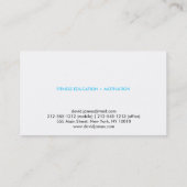 Carte de visite du logo du lapin rapide (nom court (Dos)