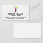 Carte de visite du logo du mélangeur de cocktails (Devant / Derrière)