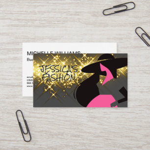 Carte de visite du logo du modèle de mode