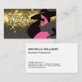 Carte de visite du logo du modèle de mode (Devant / Derrière)