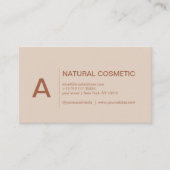 Carte de visite du logo du Motif feuille (Devant)