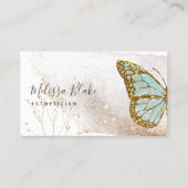carte de visite du logo du papillon aquarelle (Devant)