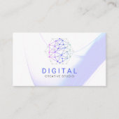 Carte de visite du logo du réseau numérique (Devant)