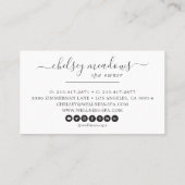 Carte de visite du logo du Spa rose Gold (Dos)