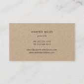 carte de visite du logo empreinte de patte russe d (Dos)