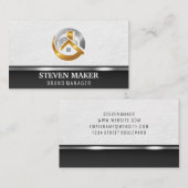 Carte de visite du logo Gold Silver Real Estate (Devant / Derrière)