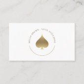 Carte de visite du logo Gold Spade (Devant)