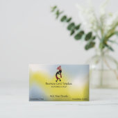 Carte de visite du logo Kokopelli (Debout devant)