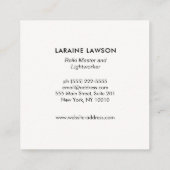 Carte de visite du logo Moon Star Third Eye (Dos)