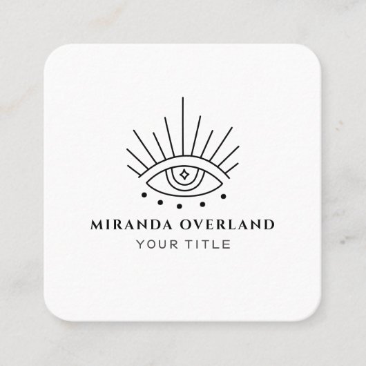 Carte de visite du logo Mystic Eye (Devant)