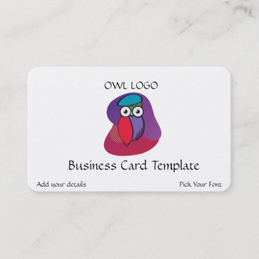 Carte de visite du logo Owl (Devant)