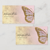 carte de visite du logo papillon double face (Devant / Derrière)